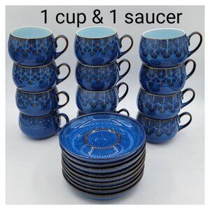 Denby England Midnight Cup & Saucer - One Set Listing 1
